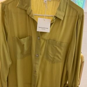 Green Bech lunch lounge button blouse